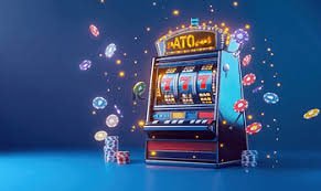 Kartu fitur sarangslot dengan nuansa ungu